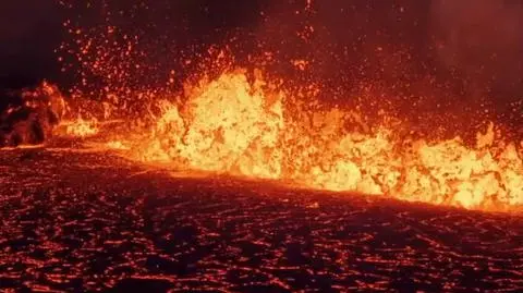 Erupcja islandzkiego wulkanu Fagradalsfjall