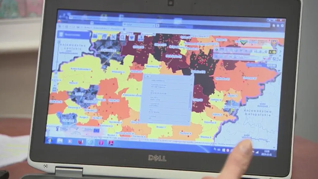 Interaktywna mapa wypadków z pieszymi