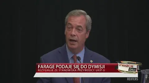 Namawiał do Brexitu, teraz odchodzi. "Nigdy nie byłem zawodowym politykiem"