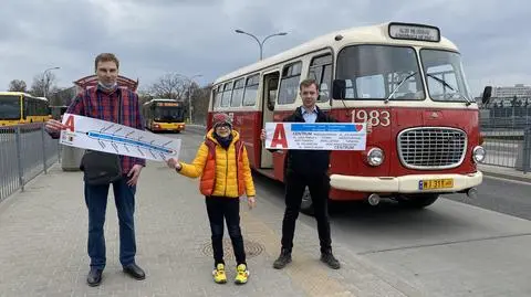 Twórcy specjalnej linii autobusowej "A"