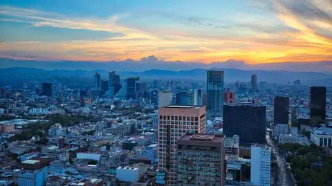 Miasto Meksyk (zdjęcie ilustracyjne) Mexico City panorama 
