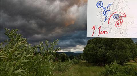 Tomasz Wasilewski rysuje pogodę. Sobotnia "sielanka", burze, a na koniec upał
