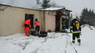 Budynek nie spłonął całkowicie, ale jest dość mocno zniszczony