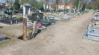 Do zdarzenia doszło na cmentarzu w Kościanie