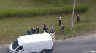 Wielka ustawka w środku Łodzi. Biło się 50 kiboli.