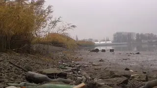 Brzegi Malty są pełne butelek, w głównie po piwie