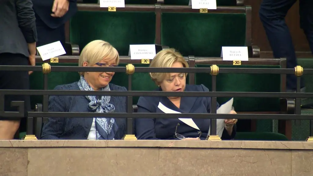 Gersdorf i Przyłębska razem na orędziu prezydenta