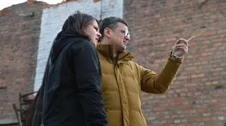 Annalena Baerbock z Dmytro Kułebą w Charkowie