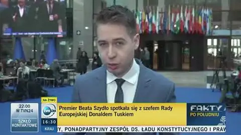 Premier Beata Szydło spotkała się z Donaldem Tuskiem. Ma też rozmawiać z szefem KE 
