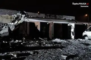 Wybuch zniszczy kilka garaży