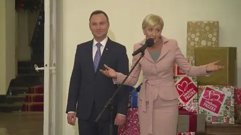 Para prezydencka przekazała swoją "Szlachetną paczkę". Pomogli samotnej matce