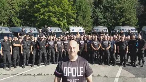Policjanci dziękują pielgrzymom