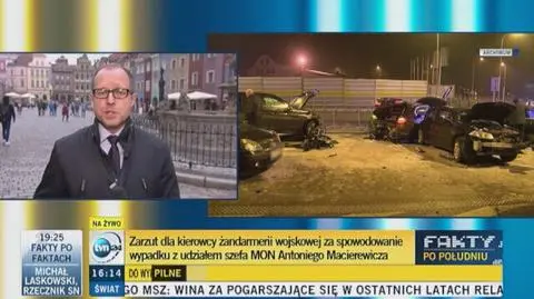 Zarzut dla kierowcy żandarmerii wojskowej