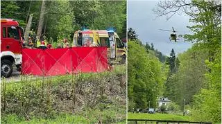 Na miejsce wezwano śmigłowiec LPR