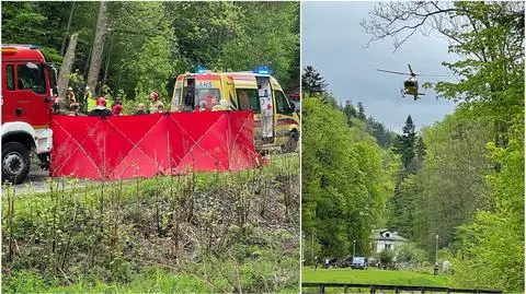 Na miejsce wezwano śmigłowiec LPR