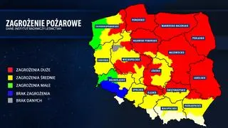 Zagrożenie pożarowe w lasach w niedzielę