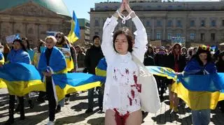 Berlin. Protest przeciwko gwałtom dokonywanym na Ukrainkach