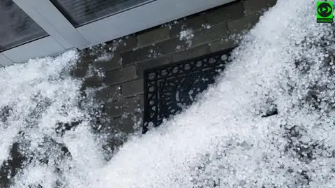 Zalania, silny wiatr, biało od gradu. Wasze pogodowe relacje