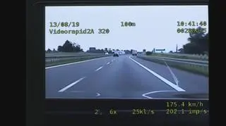 Kierowca z Lublina  pędził prawie 190 km/h