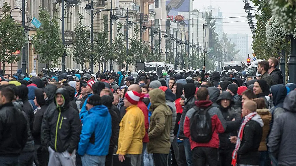 Łódzcy kibole kontra policja. Zatrzymano 24 osoby