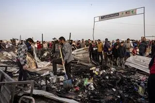 Atak powietrznego Izraela na Rafah w Strefie Gazy