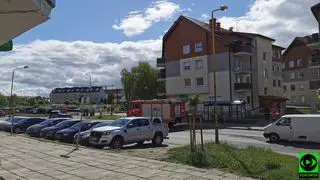 Pęknięta ściana budynku w Stargardzie