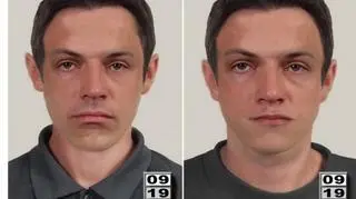 Portret pamięciowy poszukiwanego w sprawie zabójstwa właściciela kantoru w Krośnie. Do zbrodni doszło w lipcu 2009 roku