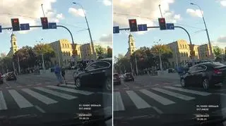 Auto potrąciło mężczyznę na pasach