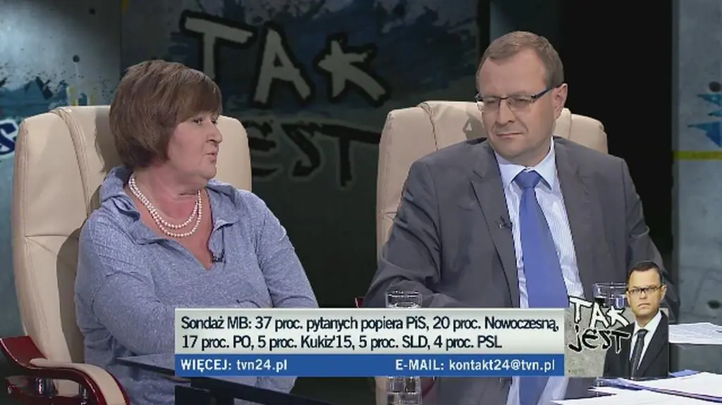 prof. Magdalena Środa i prof. Antoni Dudek w Tak Jest