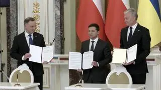 Andrzej Duda, Wołodymyr Zełenski oraz Gitanas Nauseda