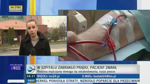 Pacjent zmarł, bo w szpitalu zabrakło prądu