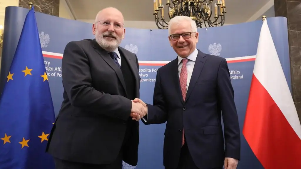 Wiceszef Komisji Europejskiej w Warszawie