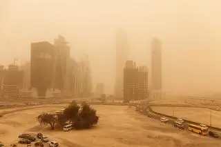 Burza piaskowa w Dubaju