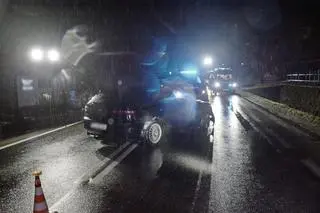 Tak wyglądał samochód 35-latki po pościgu w powiecie krośnieńskim
