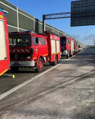 Wypadek tira na A4