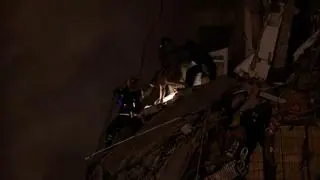 Mieszkanka ostrzelanego bloku w Dnieprze 