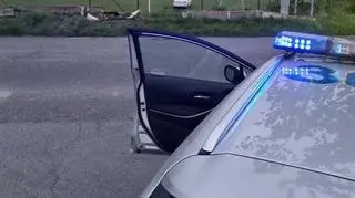 Pijany kierowca wjechał do bramki