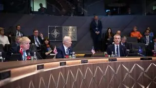Boris Johnson, Joe Biden i Jens Stoltenberg