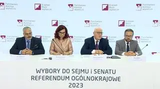 Państwowa Komisja Wyborcza ogłasza wyniki wyborów parlamentarnych 2023.
