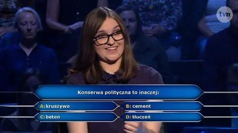 Milionerzy: konserwa polityczna w pytaniu za 500 złotych