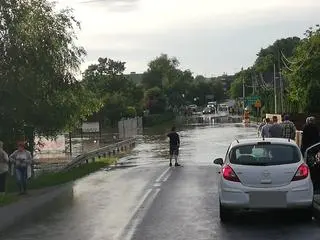 Skutki ulewnych opadów deszczu na Podkarpaciu