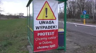 Mieszkańcy walczą o rondo w Dobrej