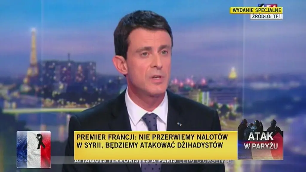 Premier Francji: Będziemy atakować dżihadystów