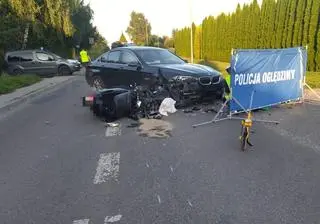 37-letni motocyklista zginął w wypadku