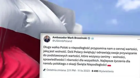 Życzenia od amerykańskiego ambasadora Marka Brzezinskiego