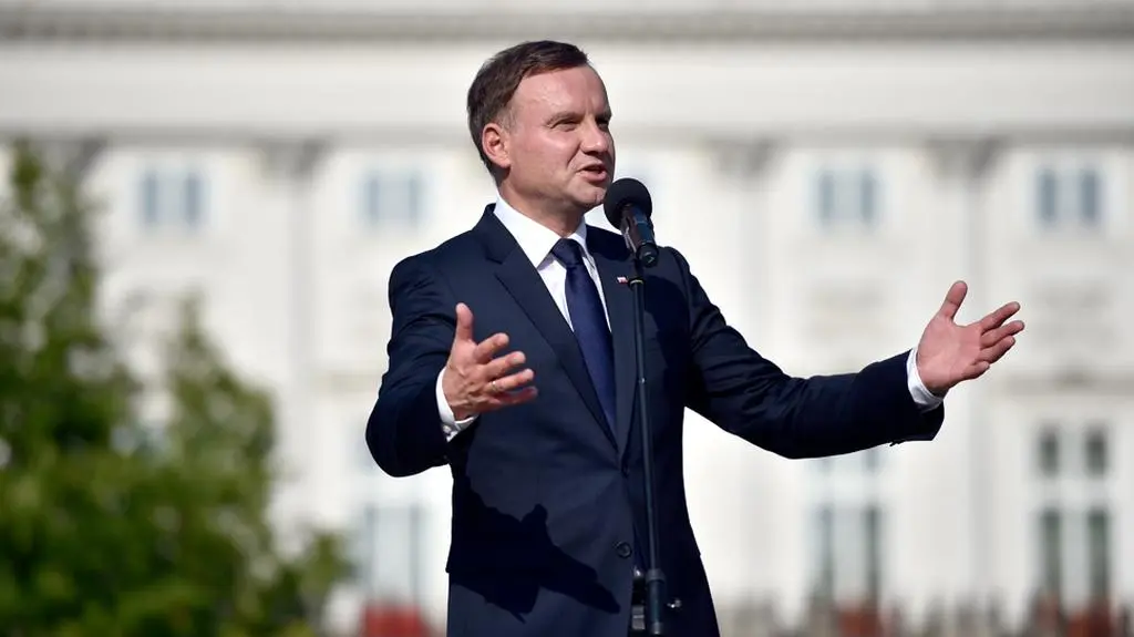 Całe przemówienie Andrzeja Dudy przed Pałacem Prezydenckim