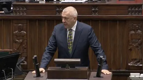 Hałas podczas wystąpienia Giertycha. Hołownia zarządził przerwę