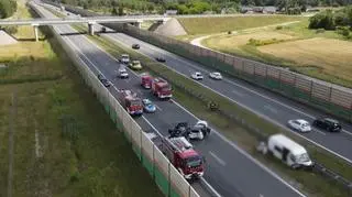 Wypadek na A2 zablokował ruch w kierunku Poznania