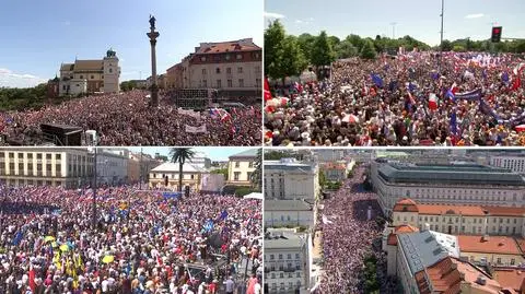 Organizers of June 4 march in Warsaw say 500,000 people took part
