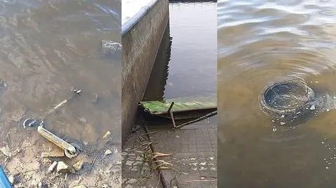 Śmieci wyłowione z jeziora Maltańskiego